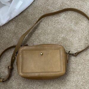 Tan Leather Crossbody Bag